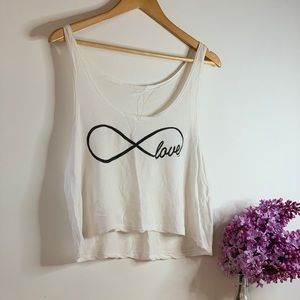 Brandy Melville ‘Infinite Love’ Crop Tank